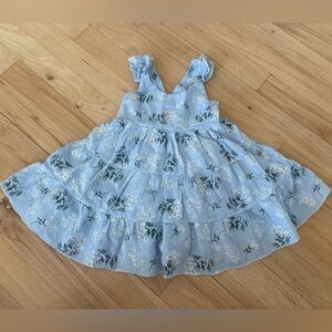 NWOT Blue Floral Toddler Dress